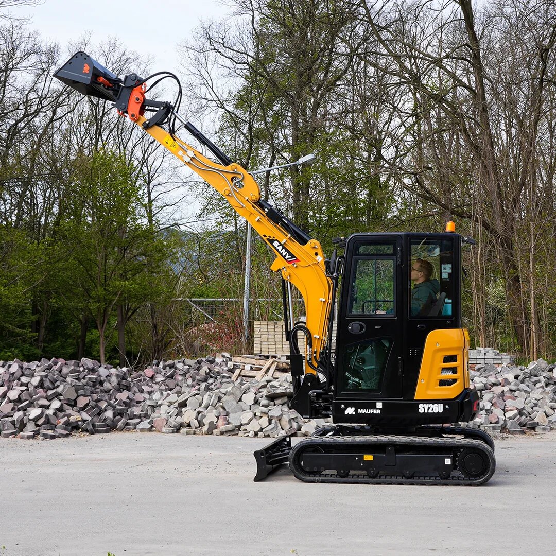 Minikoparka SANY SY26U — wynajem APPEX
